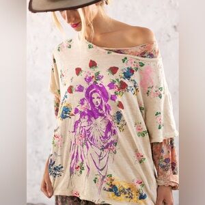 Magnolia Pearl Original floral Madonna tee **sold out**